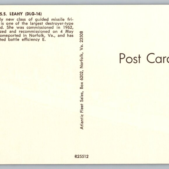 Postcard  Unposted  Warships [Frigates] Lot of 8 Historic Collection #1167 - Picture 16 of 16